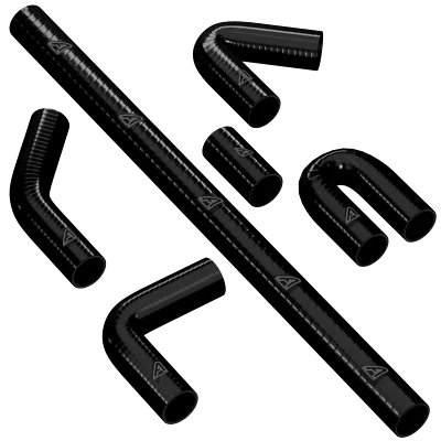 45 90 135 180 Degree Black Silicone Elbow Hose Pipe Bend Water NEW - Image 1 of 4