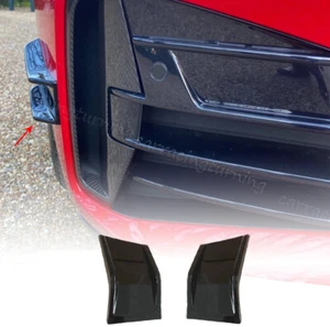 Aletas de aire Canards de parachoques delantero negro brillante para BMW G22 G23 M440i M-Sport 2021-22 - Imagen 1 de 10