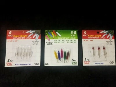 6V Clear 6-8V Multi  6V Flasher Replacement Light Bulbs   Ea pk sold separately - Image 1 of 4