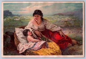 Tarjeta comercial victoriana K20 años 1880 nueva Gottingen Gibson Ohio Cambridge Delong 132 - Imagen 1 de 4