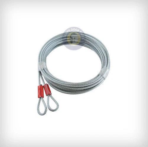 车库门电缆1/8英寸(一对)适用于加长弹簧门(7英尺,8英尺,9英尺) — 第 1/1 张图片