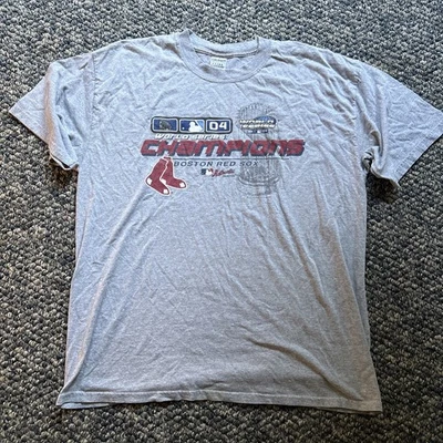 Boston Red Sox MLB 2004 WORLD SERIES CHAMPIONS T-Shirt Baseball Extra Large XL - Image 1 of 4