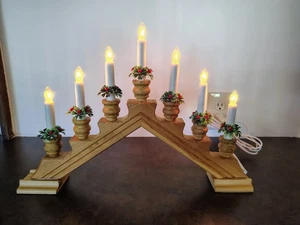 KONST SMIDE SWEDISH DESIGN CHRISTMAS CANDELABRA LIGHTS MADE IN POLAND - WORKS - Picture 1 of 8