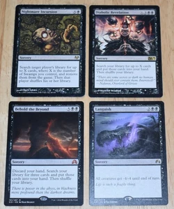 MTG 4x Rare Black Nightmare Incursion, Diabolic Revelation, Behold the Beyond - Bild 1 von 2