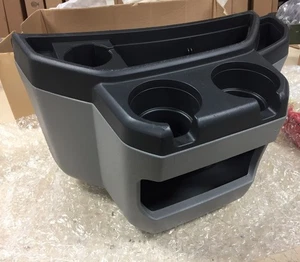 97-15 Ford E-150 E-250 E-350 E-450 Econoline Van Gray Center Console Cup Holder - Picture 1 of 19