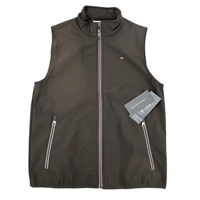 Tommy Hilfiger Vest Mens Small Black Water Resistant Windproof Softshell Jacket - Image 1 of 4