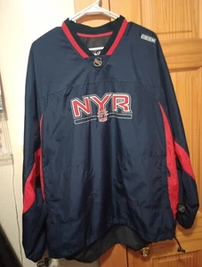 CCM New York Rangers NHL Hockey blau Nylon Pullover Large Center Ice Aunthentic - Bild 1 von 12