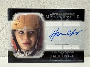 2020 Topps Star Wars Masterwork Hermione Corfield as Tallie Lintra Auto A-HCT - Picture 1 of 3