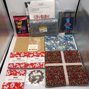 Moda Fabrics 3x Charm Pack / 3x Layer Cake Quilt Lot Bundle + Backing - Picture 1 of 17