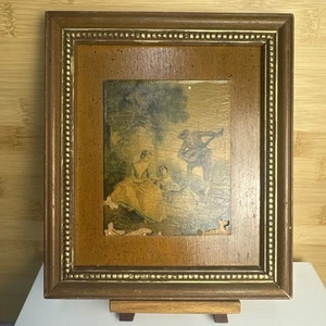 7.5x6.5” Florentine Framed Print Gallery Wall Vintage Cottage Academia Vintage - Picture 1 of 6