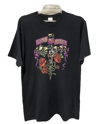 Camiseta De Colección 1992 Guns N' Roses Calaveras y Daga TTL Copyright XL Foto 1 de 4