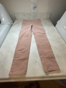 H&M Girls Elastic Adjustable Waist Pink Straight Leg Corduroy Pants Sz 4-5Y NWOT - Picture 1 of 6