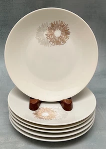 VTG Rosenthal Continental SUNBURST Set/6 Bread/Dessert Plates 6” - Picture 1 of 3
