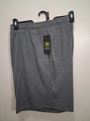 男式 Athletic Works 尺寸 2XL 44-46 三混纺短裤灰色全新带标签 — 第 1/4 张图片