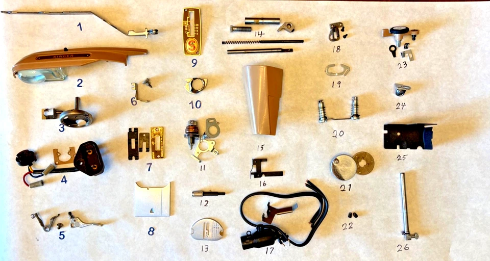 Singer Sewing Machine Parts Lot  Models 401 / 403 / 404 - Image 1 of 2