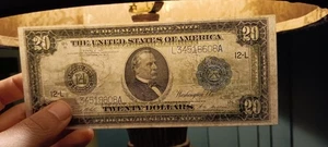 1914 $20 Friedberg  1011 C - Picture 1 of 3