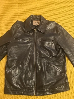 chaqueta de cuero vintage adivina hombre talla grande Foto 1 de 4