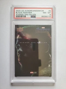 2020 Black Panther Upper Deck Marvel Avengers Endgame Avenge The Fallen PSA 8 - Picture 1 of 2