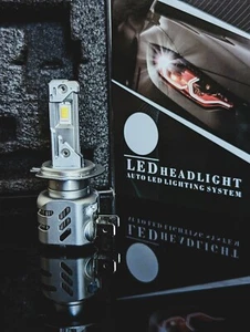 Vauxhall Corsa H7 LED Headlight Bulbs 55W 6000K Xenon Look Low Beam Error-Free. - Picture 1 of 12