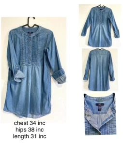 GapKids girl's jeans dress age 13 size XXL soft jeans, second hand - Picture 1 of 10