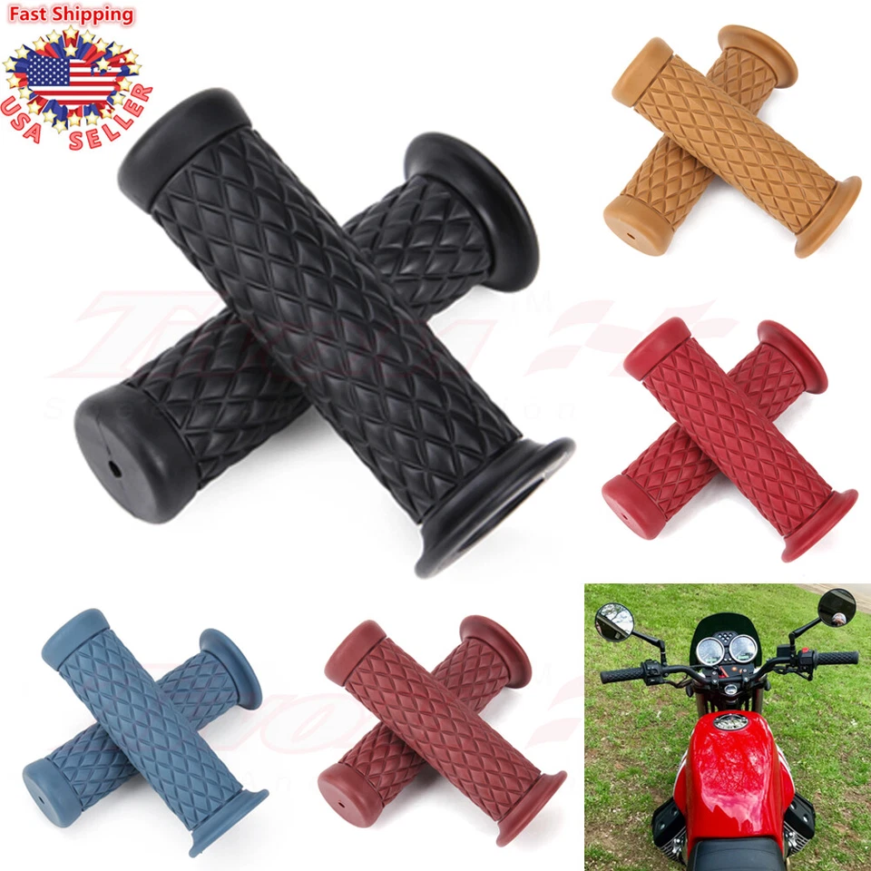 Manillar de gel de agarre de motocicleta de 7/8" para Suzuki YZF R1 R6 600R Honda CBR600RR Foto 1 de 4
