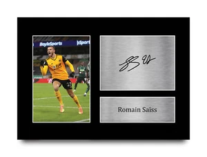 Romain Saiss Wolves Great Gift Idea Printed Autograph Picture for Football Fans - Imagen 1 de 17