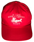 Vintage St Croix Horse & Carriage Society Strapback Adjustable Red Rope Hat Mn