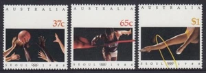 AUSTRALIA 1988 OLYMPIC GAMES SEOUL Set of 3  MNH Price  $2.50 - Picture 1 of 1