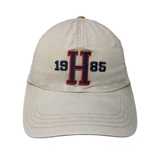 Tommy Hilfiger 1985 Slideback Hat Tan OSFA Embroidered Leather Strap - Picture 1 of 9