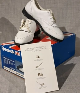 NOS Vintage Reebok Women's White Classic Golf Shoes White Size 6.5 (M) - Picture 1 of 9