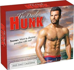 Sellers Publishing The Daily Hunk 2025 Desk Calendar - Box Daily Calendar - Picture 1 of 4