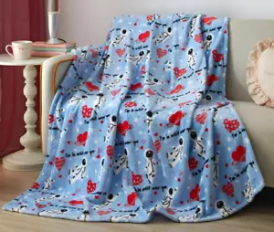 Valentine's Day Velvet Plush Throw Blanket Astronaut Orbit Over You 50" x 60" - Picture 1 of 9