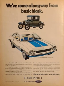 1972 Ford Pinto Runabout with Sprint Decor Options Print Ad Blue Accents - Imagen 1 de 3
