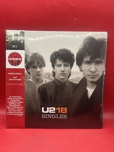 2 LP U2 - U218 Singles Target Exclusive Neon Orange Colored Vinyl - Picture 1 of 2