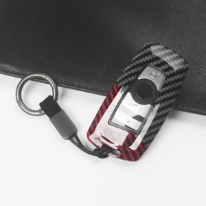 Two Tone Keyfob Cover Case Holder Chain For BMW 1 2 3 4 Series X3 X4 M2 M3 M4 M5 - Picture 1 of 7
