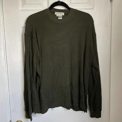 Per Lui Per Lei By Kukki Men’s Silk Cashmere Sweater shirt Sz M Green Long Slv - Image 1 of 4