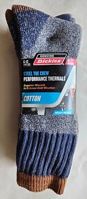 Calcetín de trabajo Dickies de 3 pares con puntera de acero rendimiento de algodón térmico, 6-12. Foto 1 de 4