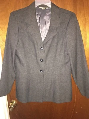 Womens Gray Sport Daniel B Vtg  Blazer Jacket Polyester Sz 14 - Image 1 of 4