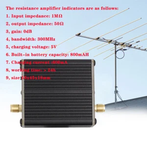 Resistance Amplifier HackRF One Antenna Mini Loop For Radio Walkie Talkie New - Zdjęcie 1 z 17