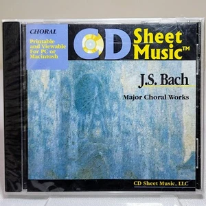 CD Sheet Music - J.S. Bach Major Choral Works - Printable & Viewable PC and Mac - Picture 1 of 2