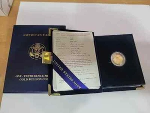 2006 W U.S. Mint 1/10 Oz Gold Proof American Eagle Coin - Picture 1 of 8