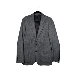 J Crew Ludlow Slim Blazer Herringbone Gray Tweed British Moon Coat Size 38R - Picture 1 of 16