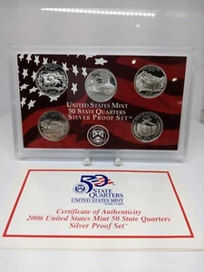 2006-S US Mint SILVER Proof QUARTER Set W/ Original Government Packaging - Picture 1 of 3