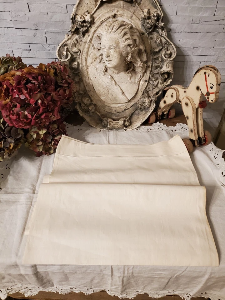 1 Taie de traversin -coton - Finition Bourdon - 43 x 185 cm - Photo 1/4