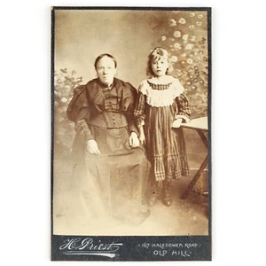 Foto Old Hill West Midlands c1890 Sandwell madre ragazza bambino armadio carta B3231 - Foto 1 di 2