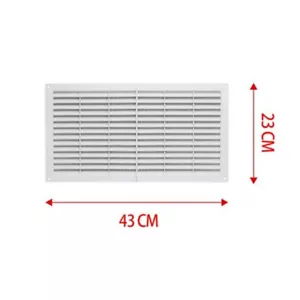 Griglia di Ventilazione Rettangolare 430X230mm Aerazione In Plastica Made - Foto 1 di 3