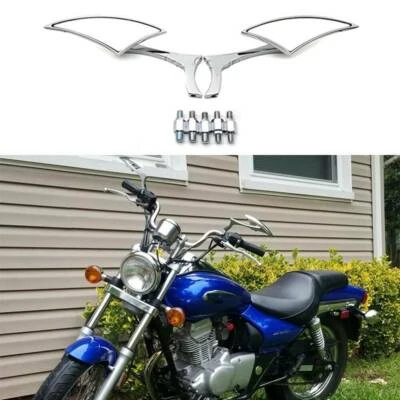 Chrome Motorcycle Mirrors For Kawasaki Vulcan VN 900 1500 1600 1700 2000 Classic Foto 1 de 4