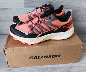 Salomon Womens Thundercross Trainers Uk Size 9 Fusion Coral/Black/Red/Orange - Picture 1 of 24
