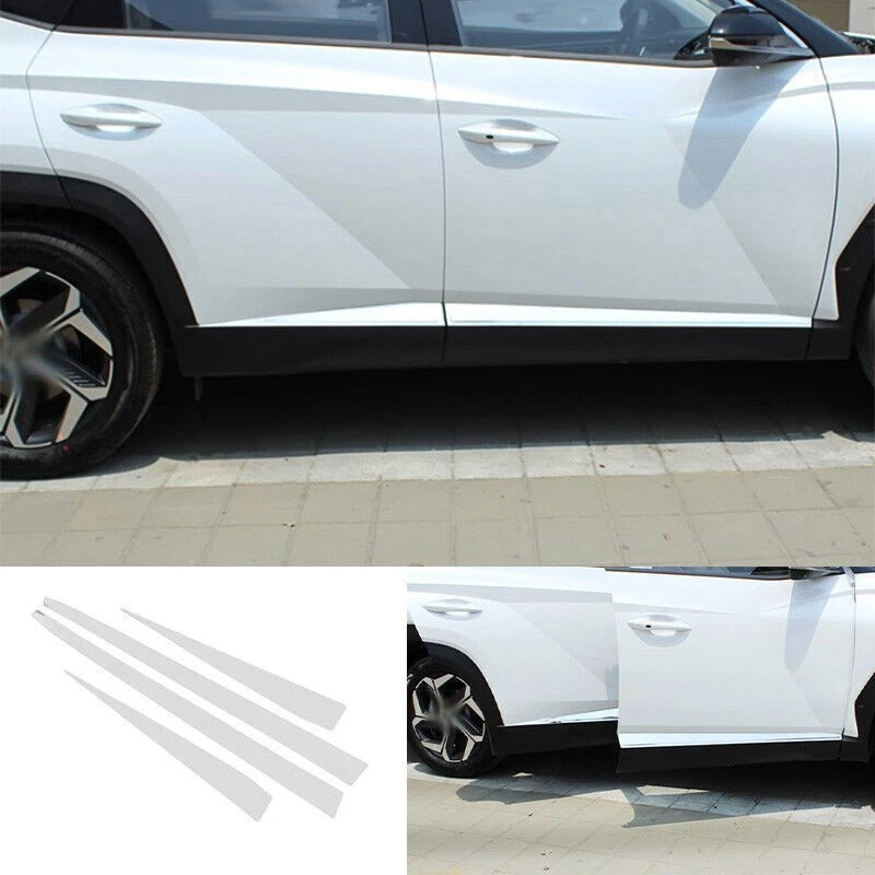For Hyundai Tucson 2022-2024 Titanium Chrome Door Body Side Molding Cover Trim - Image 1 of 4