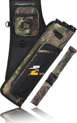 SUNYA Archery Hip Quiver for Arrows. Includes 3 Tubes Arrow Holder, Camo  - Image 1 of 4